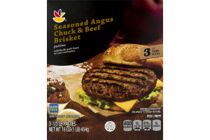 Ahold Seasoned Angus Chuck & Beef Brisket - 3 CT