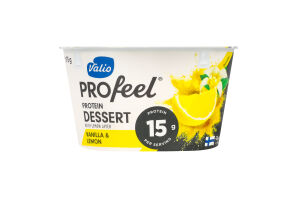 Десерт сирковий Valio ваніль-лимон протеїн безлакт