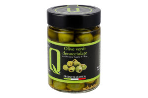 Оливки Quattrociocchi зелені солодк зі спеціям б/к