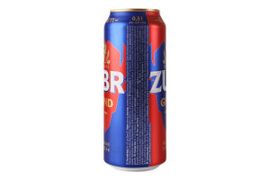 Пиво 0.5л 4.8% светлое фильтрованное пастеризованное Grand 11 Zubr ж/б