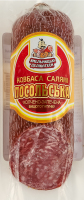 Ковбаса половинка Салямі Посольська Хмельницькі делікатеси к/з в/ґ кг