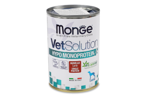 Монопротеин для собак с ягненком Vet Solution Monge ж/б 400г