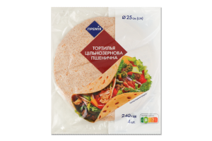 Тортилья Премія цільнозернова пшенична