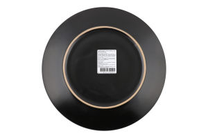 Тарілка обідня чорна кераміка d27см №К28-06-293 Henan Xinjhish Trading Co. Ltd 1шт