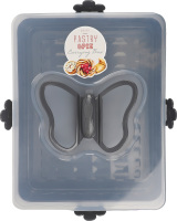 Тортовниця прямокутна з кришкою 39*29,5см L-00587 Кьюлакс