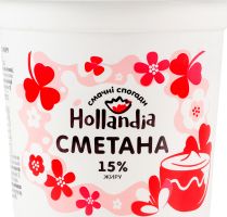 Сметана 15% Hollandia ст 300г