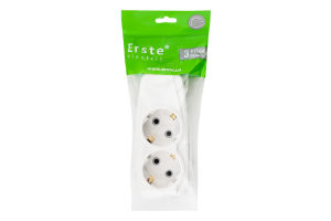 Колодка розгалужувальна на 2гнізда с ЗК Erste