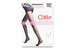 Колготки женские Conte elegant Active soft 40den 3 nero