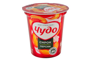 Творожок 5% взбитый с наполнителем фруктовым Персик Чудо ст 170г