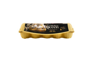 Яйца куриные пищевые столовые C0 Chicken Queen к/у 10шт