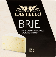 Сир 50% з білою пліснявою Brie Castello к/у 125г