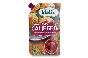 Соус с овощами и пряностями пастеризованный Сацебели Idelia д/п 200г