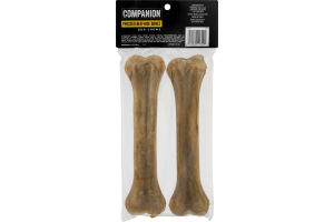 Companion Dog Chews Pressed Beefhide Bones - 2 CT