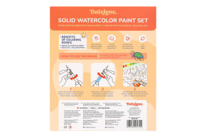 Набір для малювання аквареллю №PAINTS3 Тварини Brushme 1шт