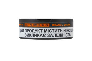 Подушечки никотиносодержащие бестабачные с подсластителями Orange spark Экстра-интенсивный Velo 20х0.7г