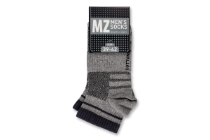 Носки мужские короткие спорт MZ №RT1321-134 39-42 серый