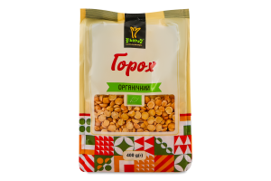 Горох колотий органічний Екород м/у 400г