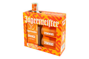 Набір Лікер 0.7л 33% + 2 шоти 40мл Orange Jagermeister к/у 1шт