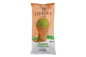 Мороженое 12% пломбир в вафельном стаканчике Фисташка Garmonia м/у 65г