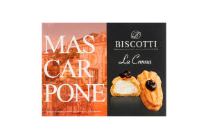 Пирожное заварное Mas-Car-Pone La Crema Biscotti к/у 0.2кг