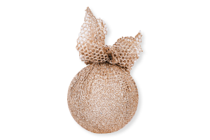 Прикраса ялинкова Куля Сіточка 80мм 31649