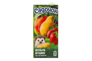 Сок с мякотью пастеризованный Мультивитамин Садочок т/п 950мл