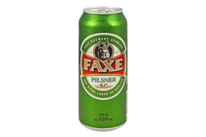 Пиво Faxe Pilsner світле фільтроване з/б