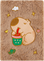Блокнот ZiBi KidsLine Capybara22 А5 плюшевий 80арк