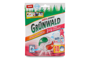 Капсули для прання універсальні з плямовивідником 2в1 Grunwald 10х17г