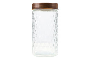 Банка д/сипучих рефлена 0,6л скл. корич. 16881-12 И