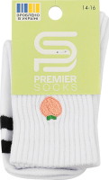 Шкарпетки дитячі з вишивкою висока резинка класичні р.12-20 Premier Socks
