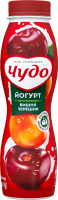 Йогурт 2.5% з наповнювачем фруктовим Вишня-черешня Чудо п/пл 260г