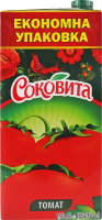 Сок с мякотью стерилизованный томатный Соковита т/п 1.93л