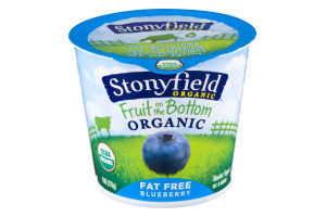 Stonyfield Organic Fruit on the Bottom Nonfat Yogurt Fat Free Blueberry