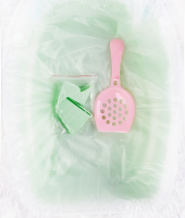 Туалет для котів з совком 54х38х24см мікс