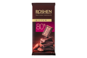 Шоколад 80% черный Bitter Roshen м/у 85г
