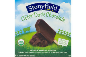 Stonyfield Organic Frozen Nonfat Yogurt After Dark Chocolate - 6 CT
