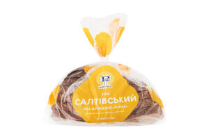 Хліб половинка в нарізці без дріжджів Салтівський Рома м/у 0.4кг