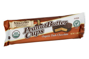 Newman's Own Organics Peanut Butter Cups Organic Dark Chocolate - 3 CT