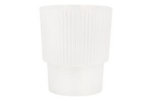 Горщик д/орхідей Стелла біла перлина з дренажем 16*18,5см Алеана