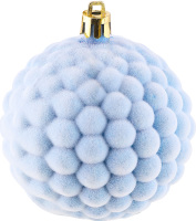 Прикраса ялинк Куля Бульбашка Оксамит 80мм 31298