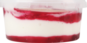 Десерт сметанний 12% молоковмісний з наповнювачем Вишня Зорька п/у 0.4кг