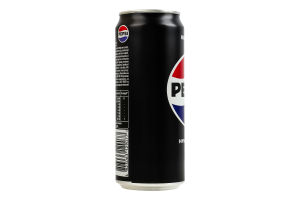 Напій безалкогольний сильногазований безкалорійний на ароматизаторах з підсолоджувачами Нуль цукру Pepsi з/б 330мл