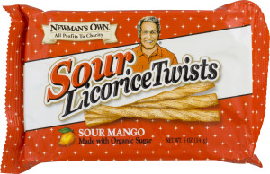 Newman's Own Sour Licorice Twists Sour Mango