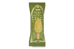 Мороженое 12% эскимо фисташковое в шоколадной фисташковой глазури Dubai Kataifi delight Лімо м/у 75г