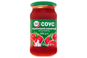 Соус пастеризованный Украинский классический Повна Чаша с/б 485г