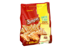 Banquet Cheese & Beef Stuffed Quesadillas - 18 CT