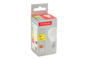 Лампа светодиодная 6W 510lm E14 3000К №TLG4506143 Titanum 1шт