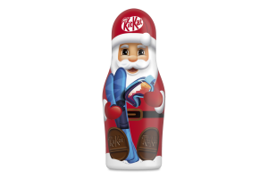 Фигурка шоколадная из молочного шоколада с пшеничными крипсами Санта Kit Kat м/у 3х17г