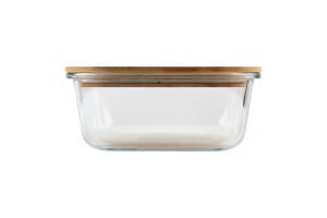 Контейнер для зберігання бамбукова кришка скло 800мл №KYYW575 Greenwich Product Co. Limited 1шт